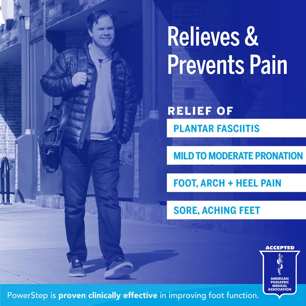 PowerStep Pinnacle Insoles | Plantar Fasciitis & Heel Pain Relief Orthotic