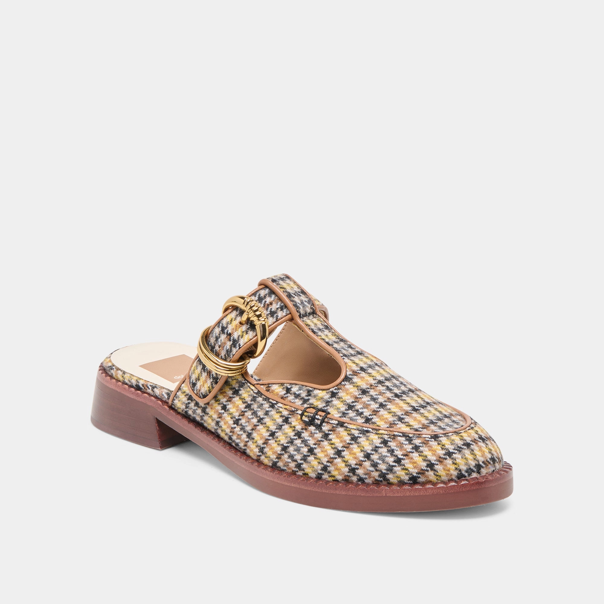 River Path Study Glow HARLAH FLATS YELLOW PLAID TWEED