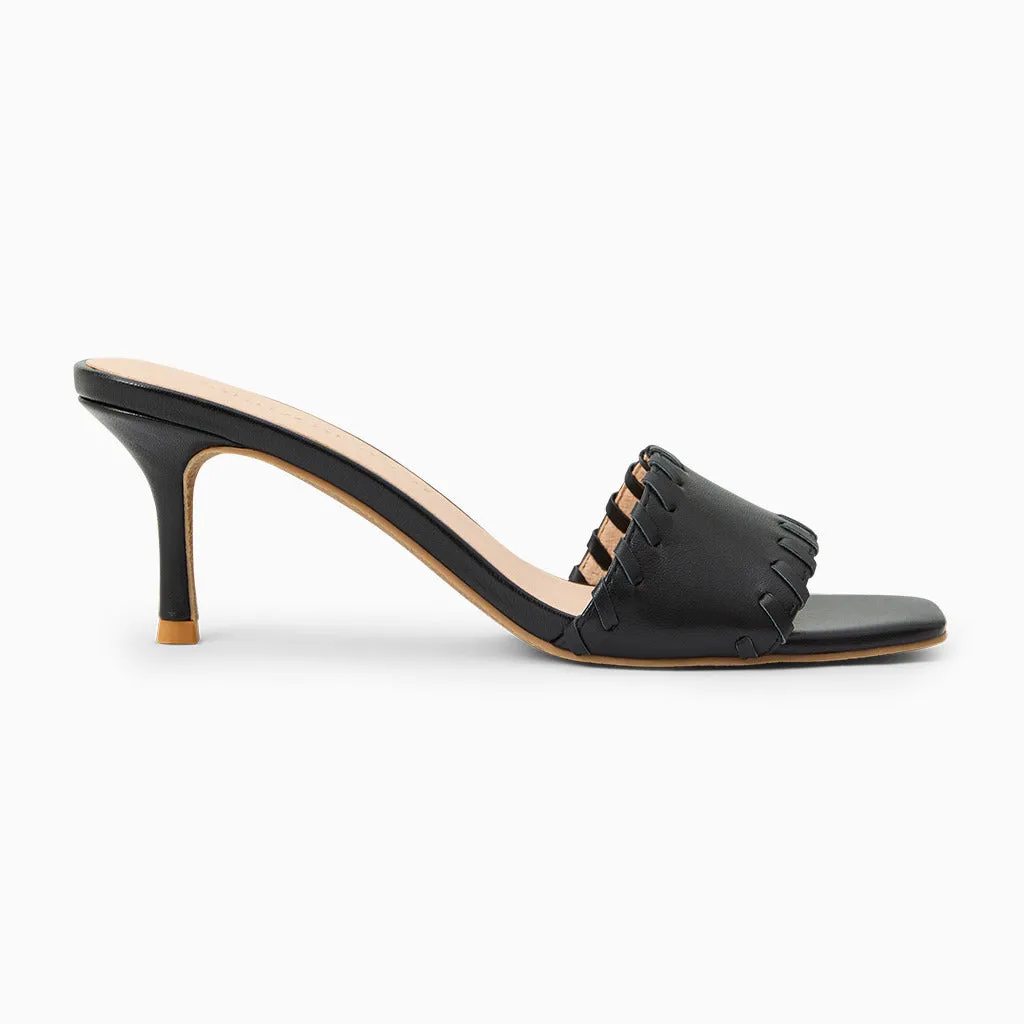 Sophisticated Shoes Perfect Pick Flora Leather Kitten Heel