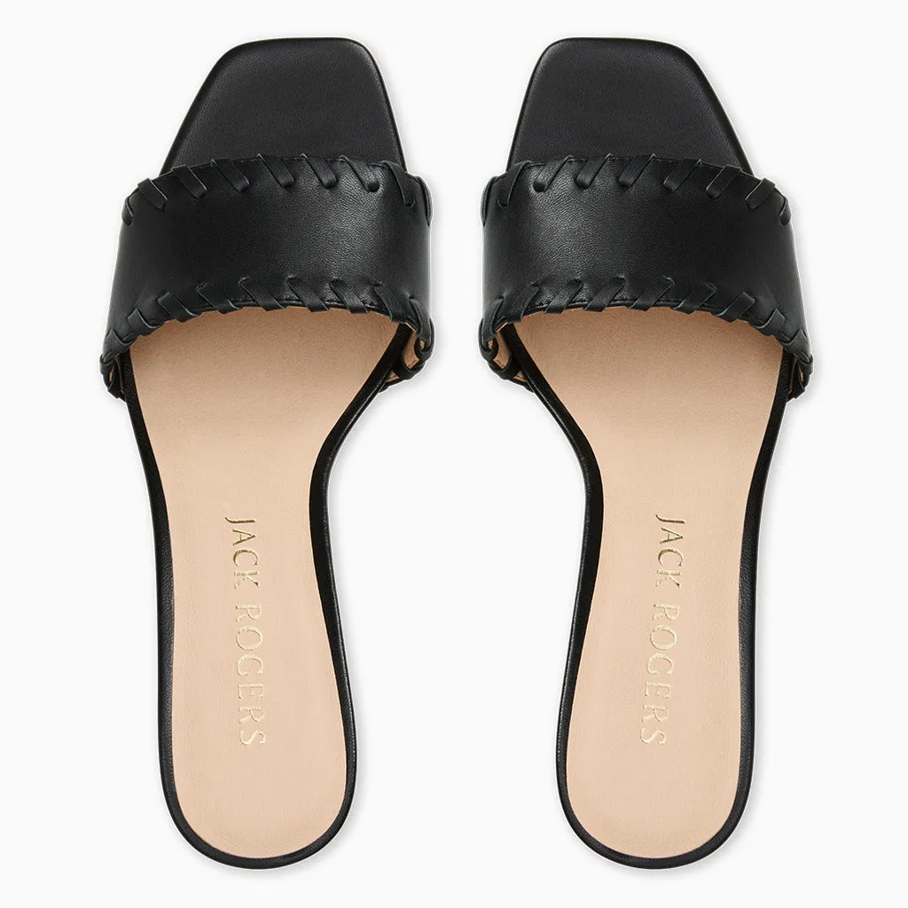 Elevated Look Eye Catching Flora Leather Kitten Heel