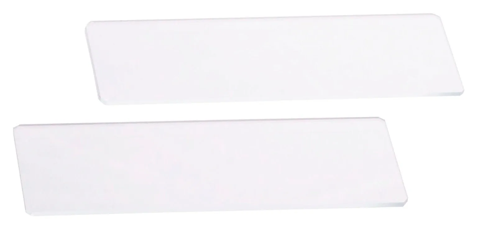 Premium Microscope Slides, 50/PK - Blank - Pre-Cleaned Pure White Glass - Ground Polished Edges - 1x3"