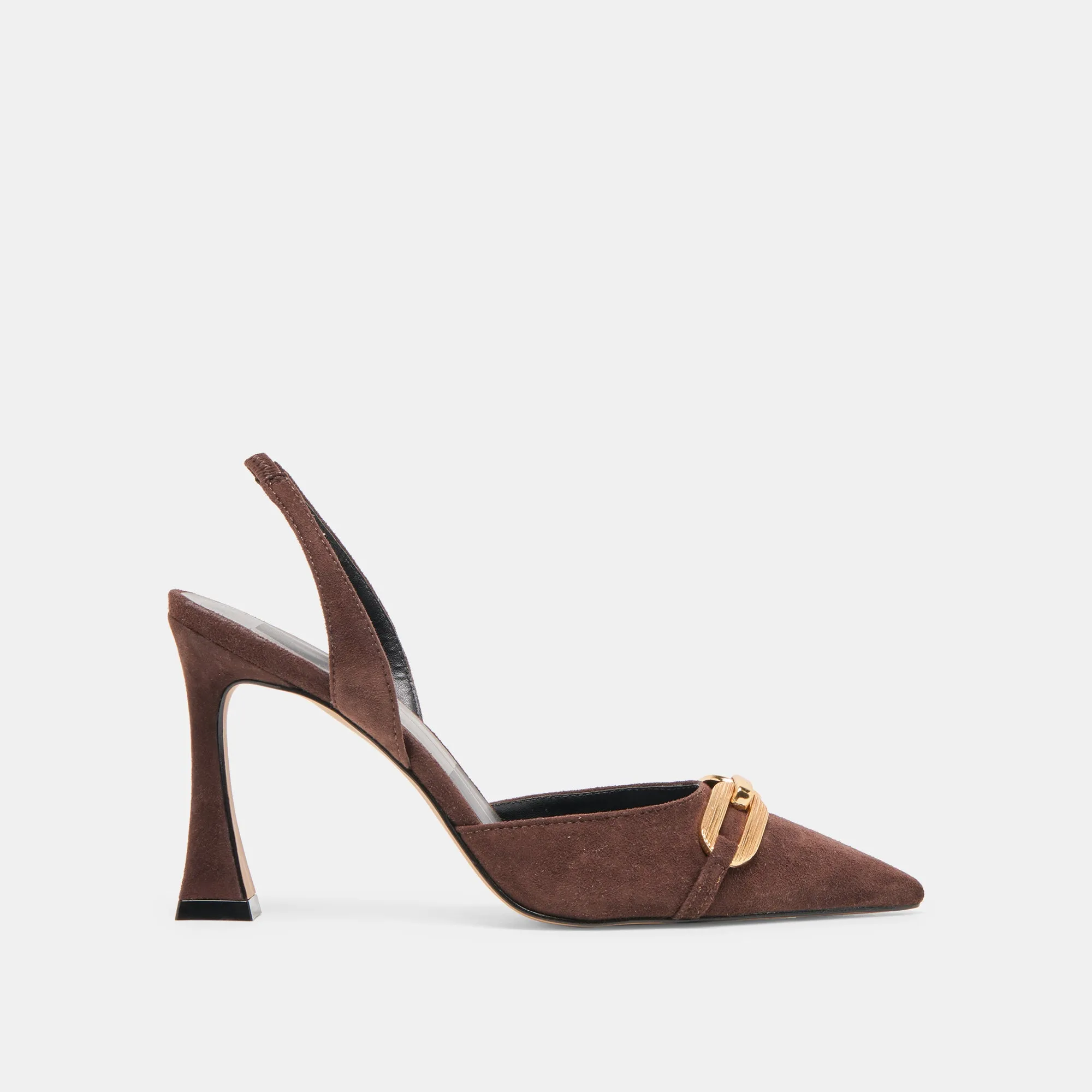 No Slip MALIK HEELS MAHOGANY NUBUCK