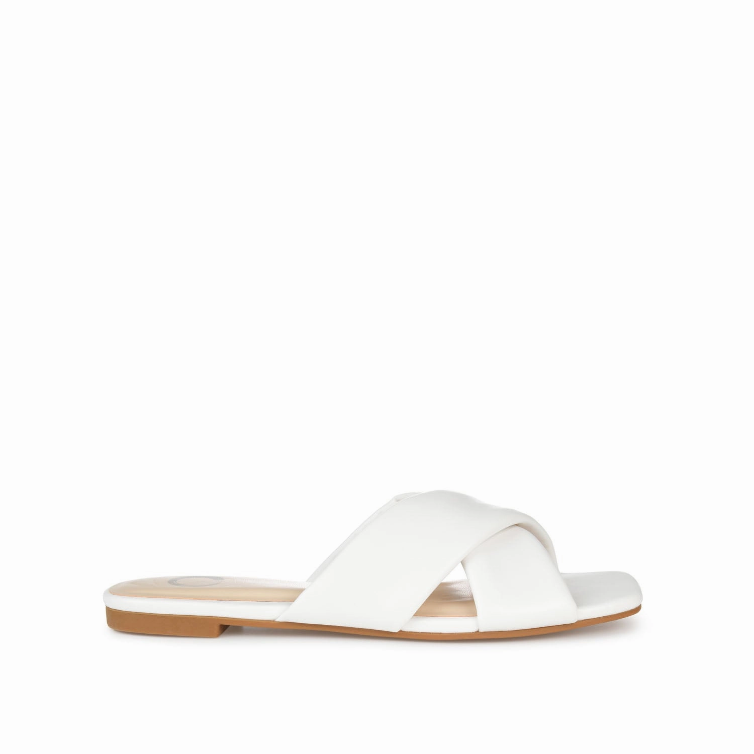 Quick Lock CARLOTTA SLIDE SANDALS IN VEGAN LEATHER
