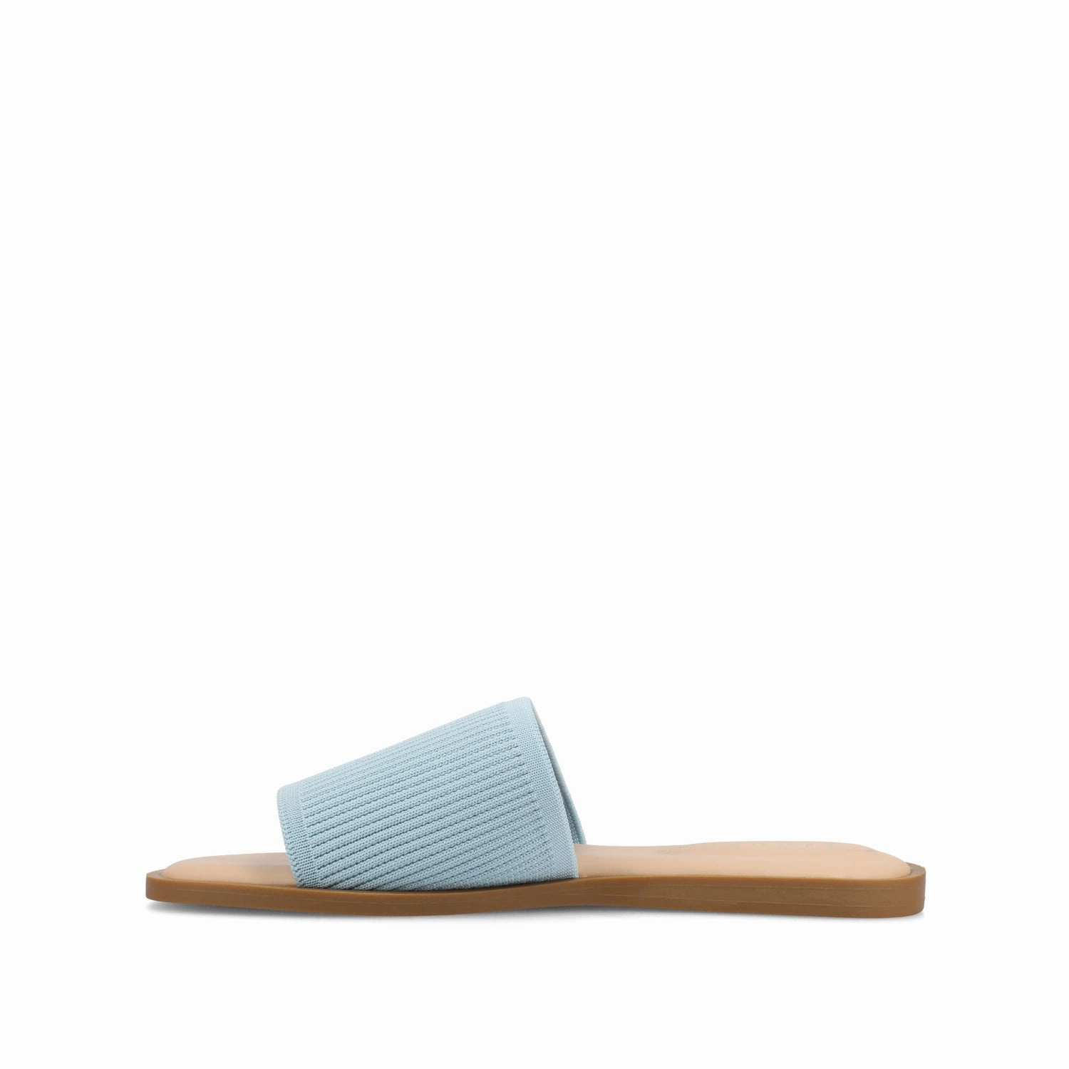 Non Binding Collar PRISILLA SLIDE SANDALS IN KNIT FABRIC IN WIDE