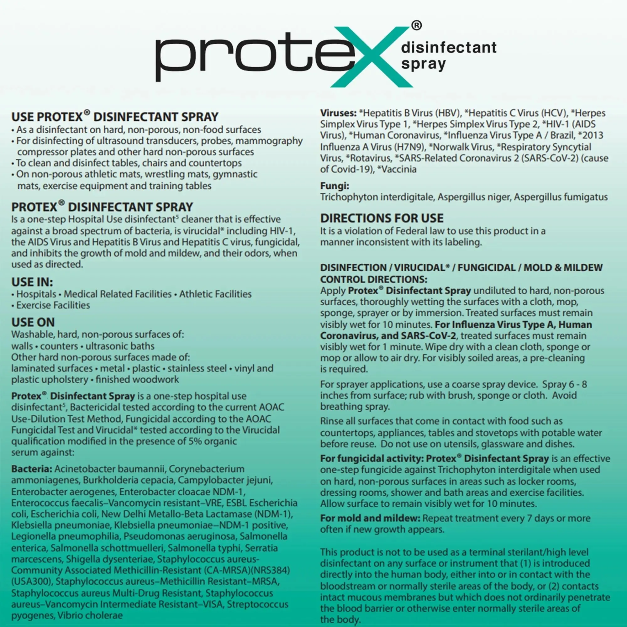 Protex™ Disinfectant Spray, 12 oz.