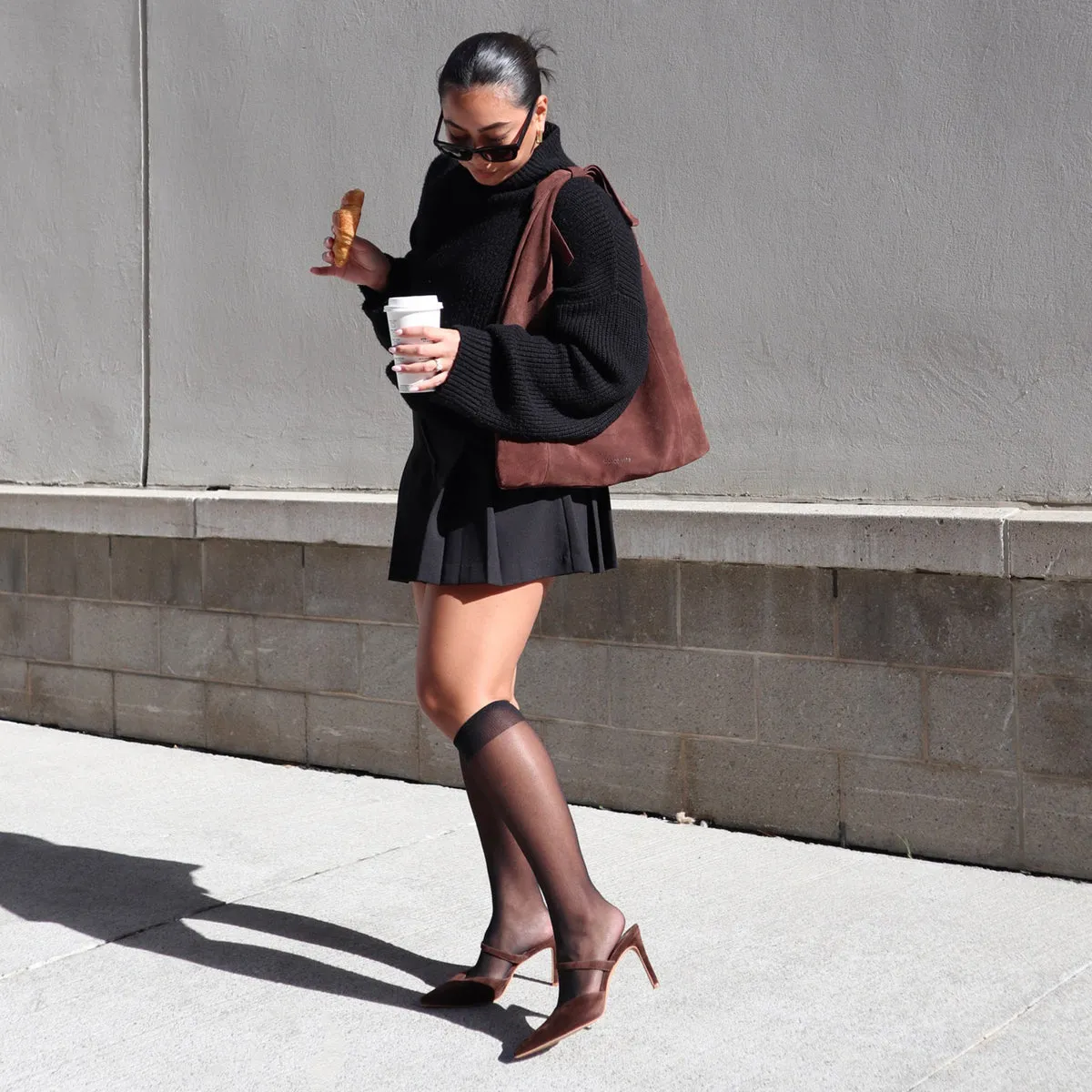 Charming Look Sophisticated Design KANIKA HEELS DK BROWN SUEDE