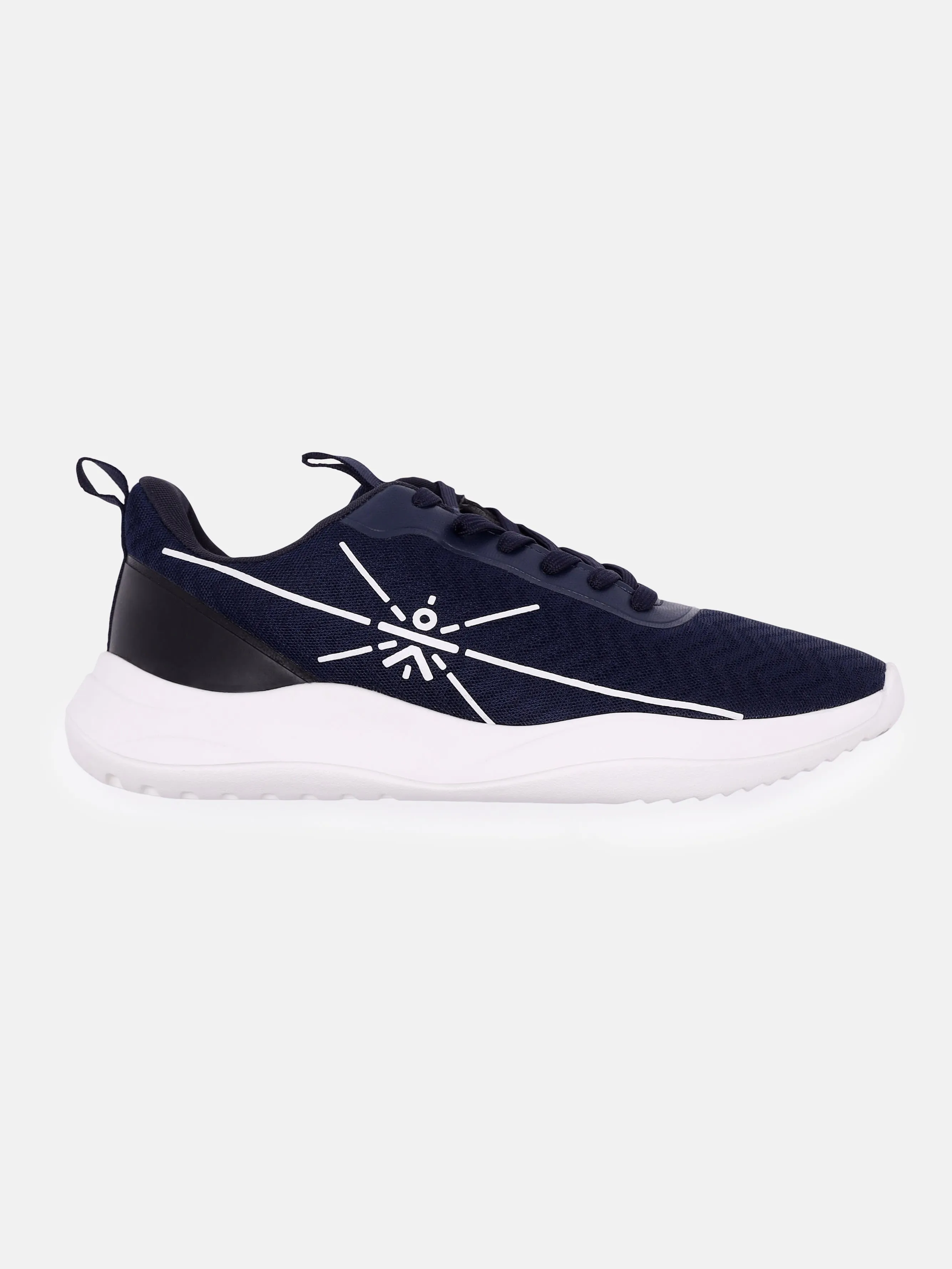 Racer Men Running Shoes - Navy Blue/Black