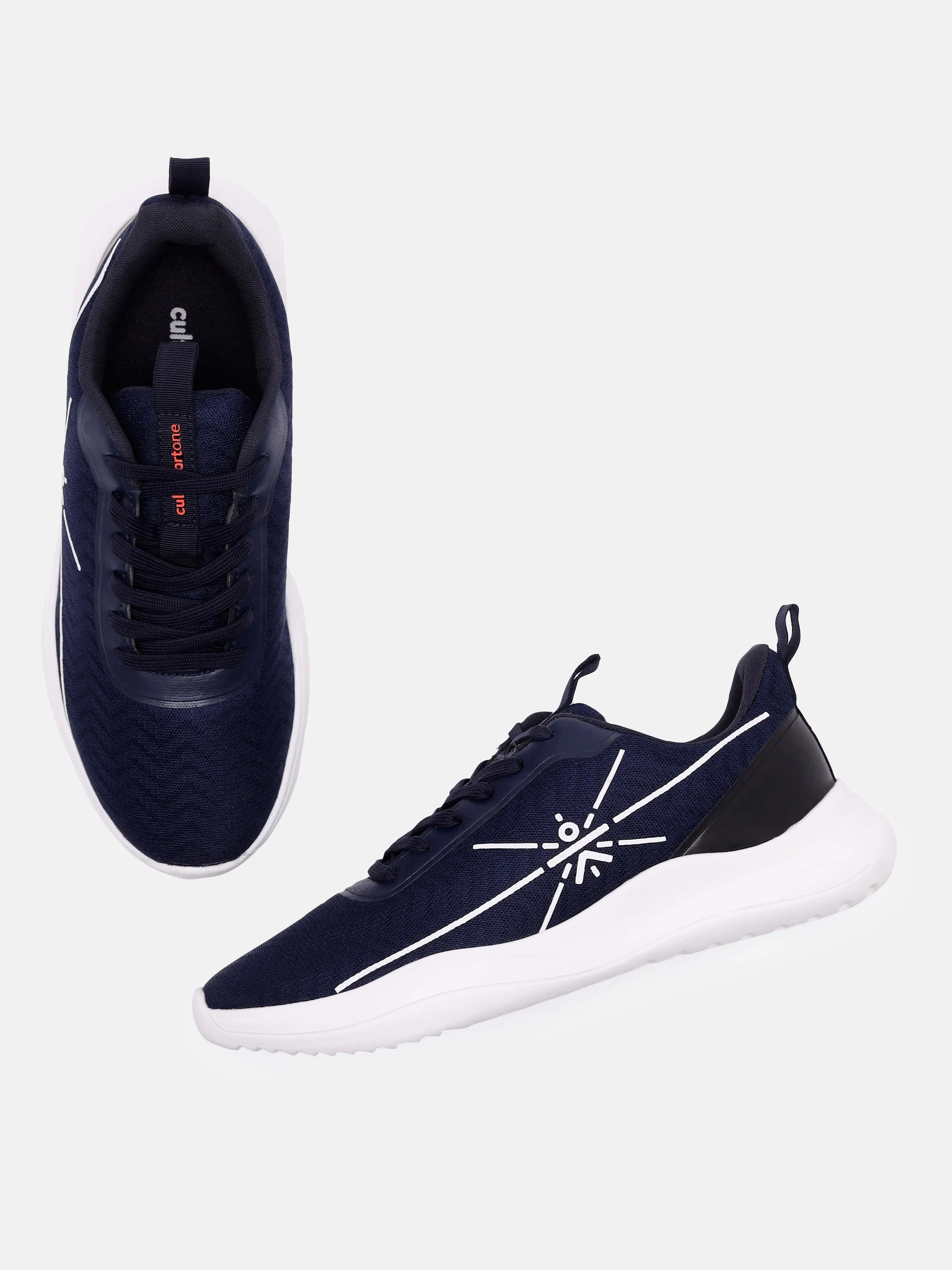 Racer Men Running Shoes - Navy Blue/Black