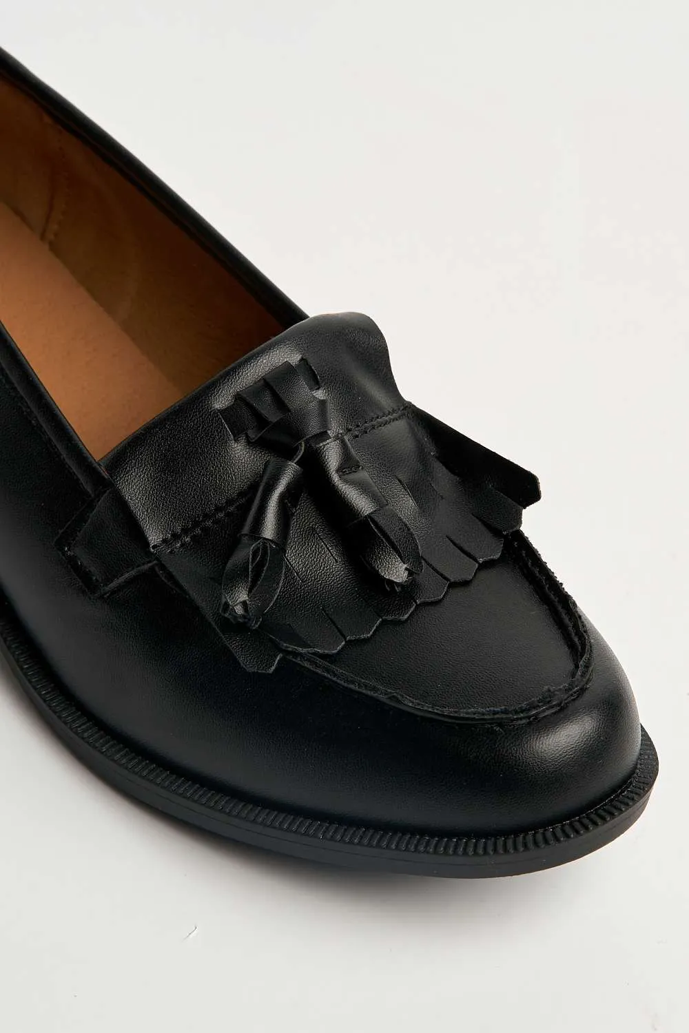 Radley Flat Fringe Toggle Loafer in Black Matt