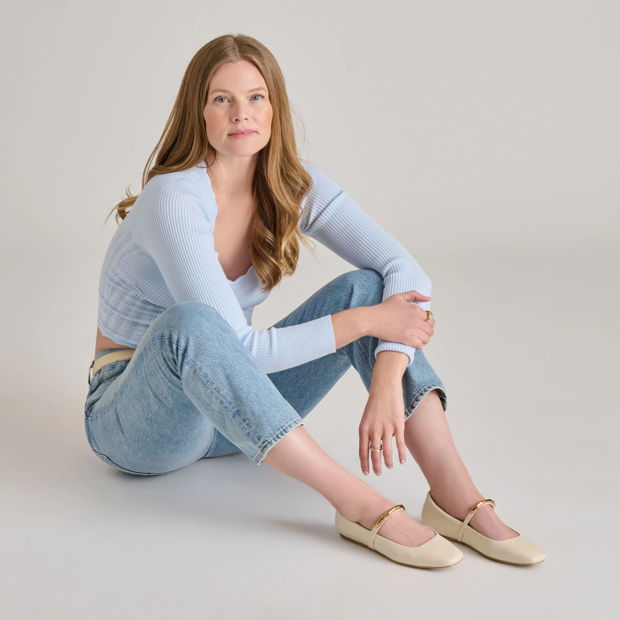 RADYA BALLET FLATS CREME LEATHER Reliable Comfort