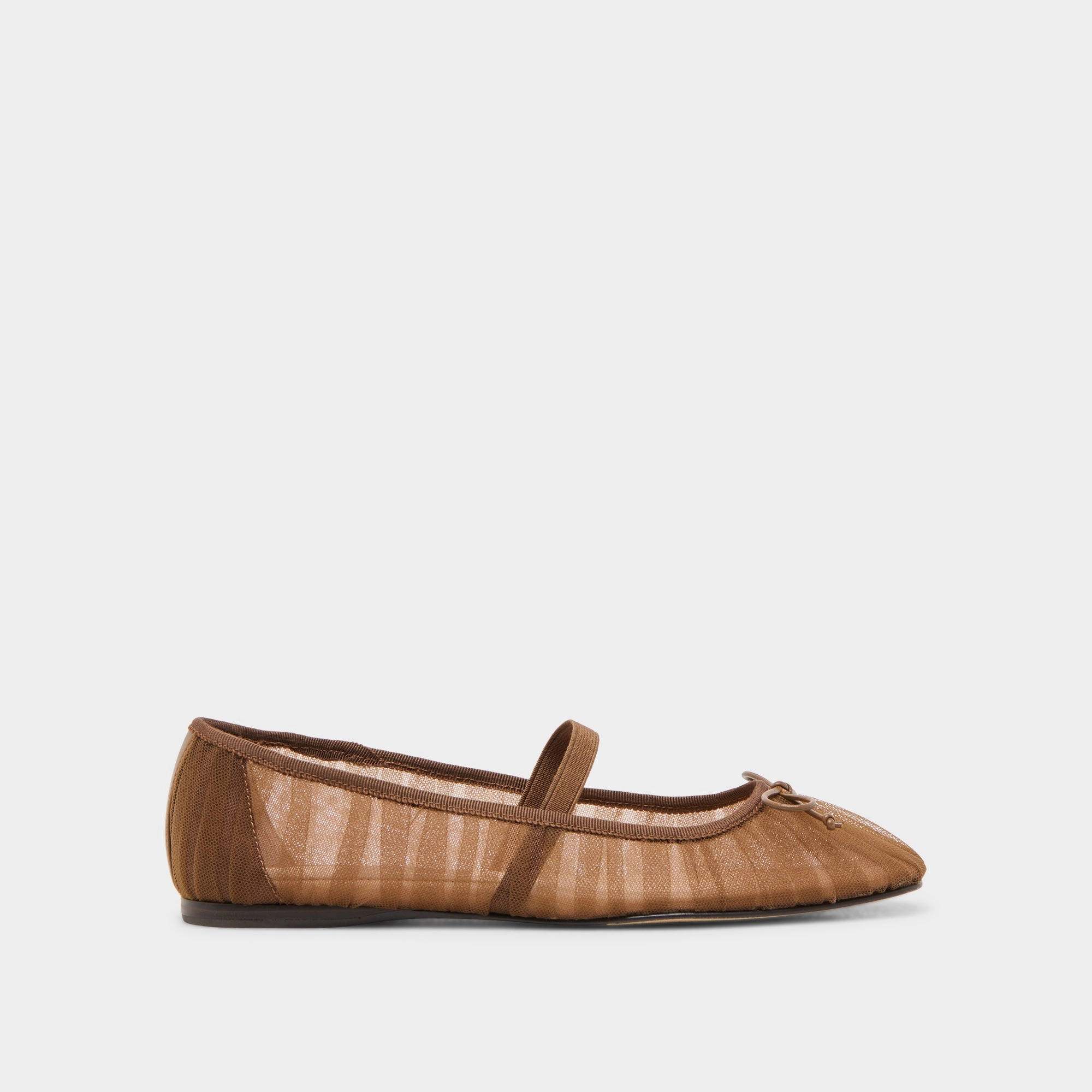 Comfortable Wear RAEVEN BALLET FLATS MID BROWN TULLE
