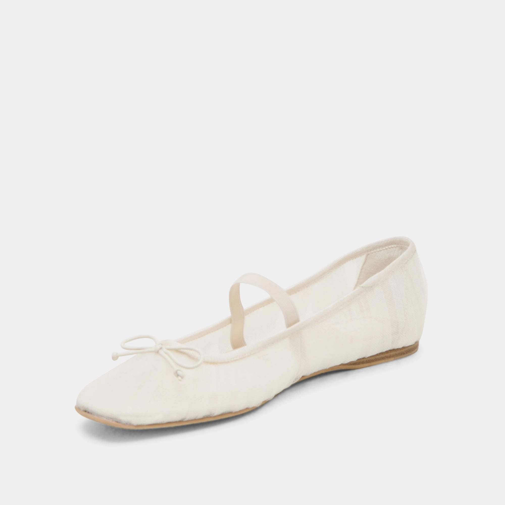 Casual Cushion RAEVEN BALLET FLATS WHITE TULLE