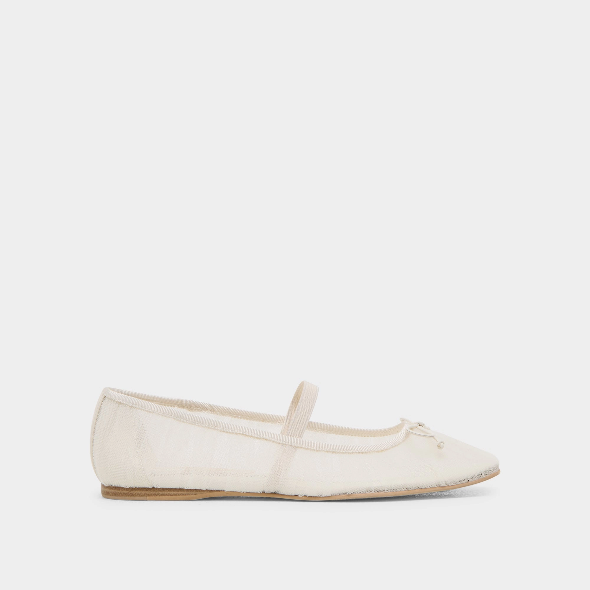 Comfortable Everyday Wear Peace Path RAEVEN BALLET FLATS WHITE TULLE
