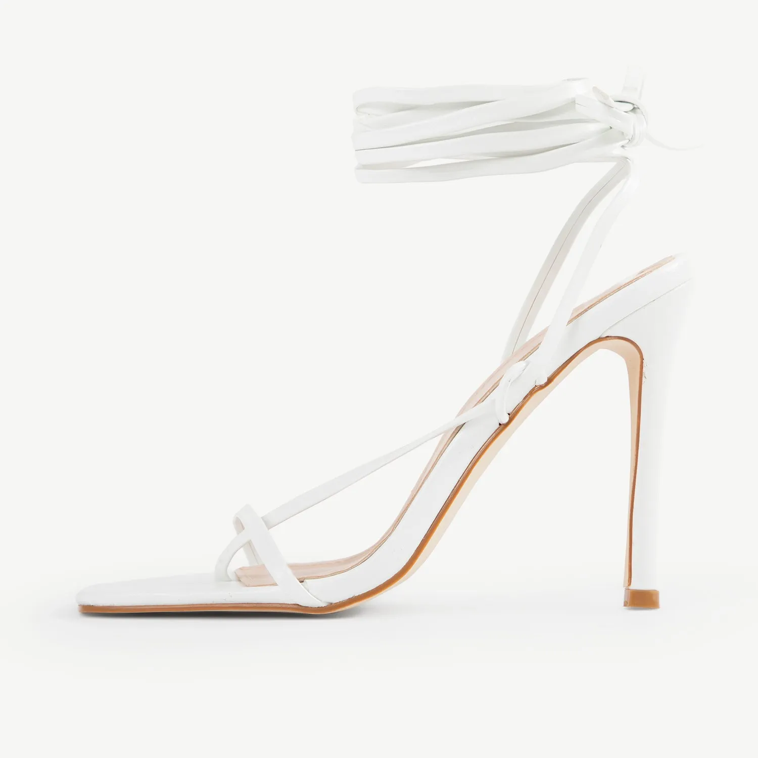 RAID Donnie Lace Up Heel In White