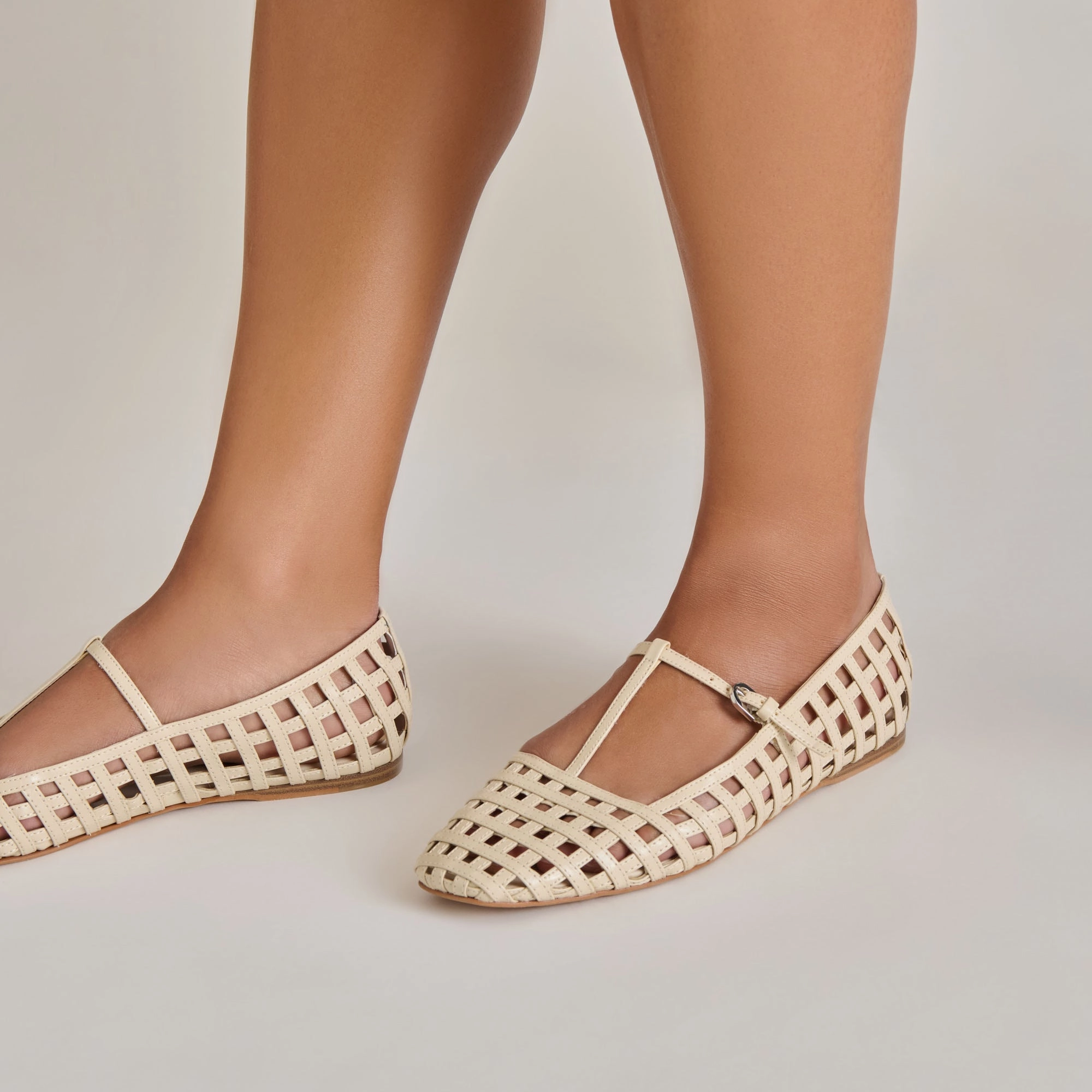 RAINS BALLET FLATS IVORY STELLA Workday Approved Shoes
