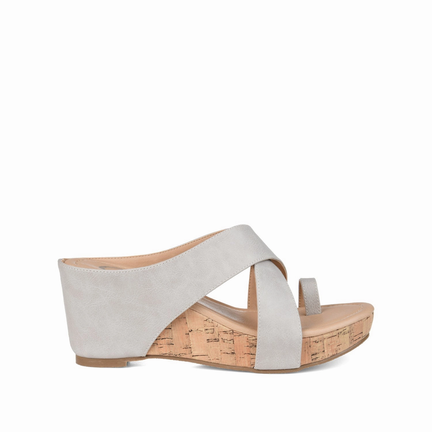 Ergonomic Shape RAYNA WEDGE HEELED SANDAL IN VEGAN LEATHER