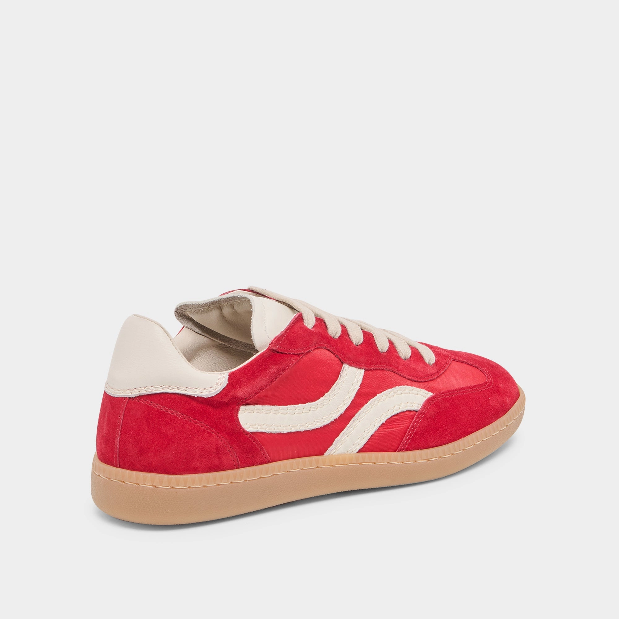 Streamlined Low Effort REBEL SNEAKERS CRIMSON NYLON