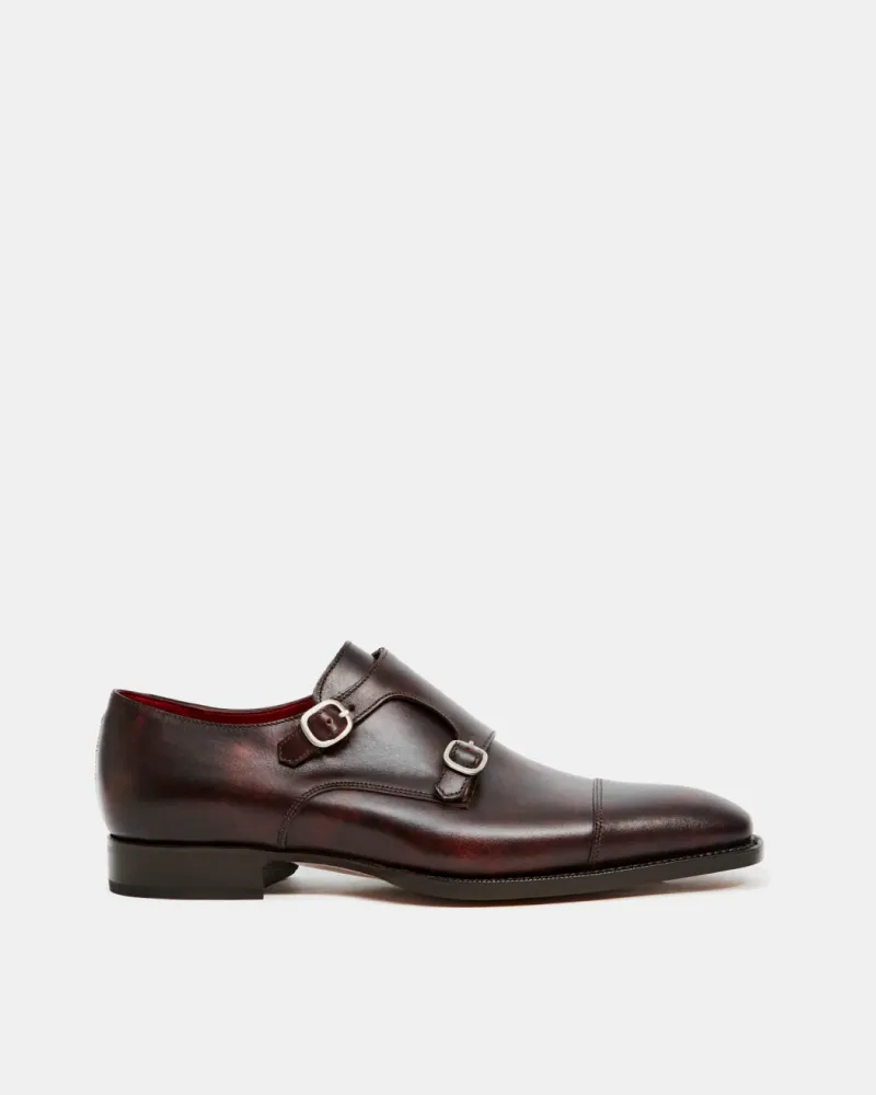 Museum Oxblood Double Monk Strap Dress Shoe Versatile Boots