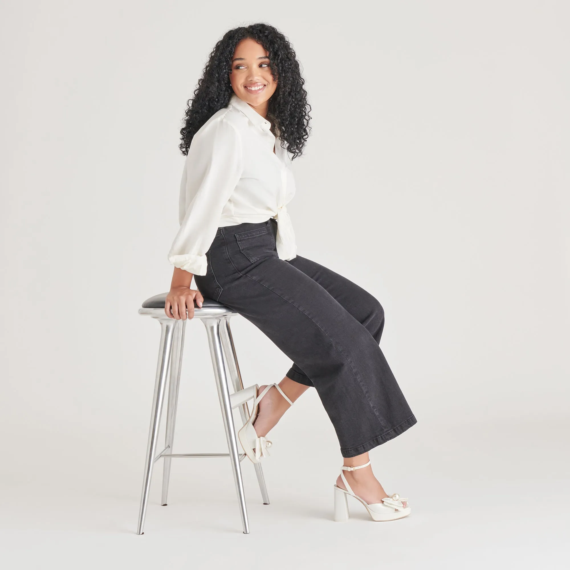 PATTON HEELS IVORY SATIN Birthday Bash