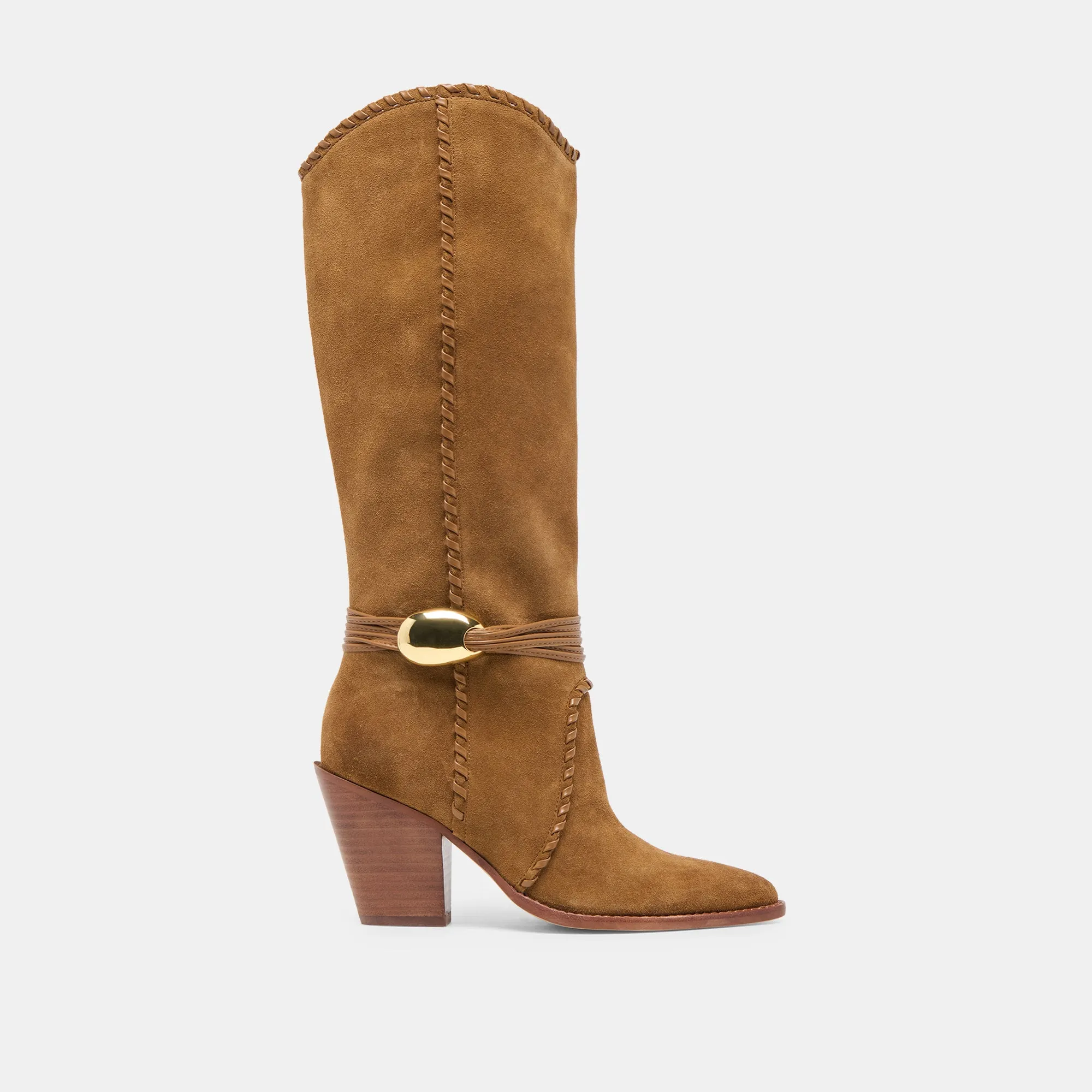 High   Performance JODY WIDE CALF BOOTS LT BROWN SUEDE