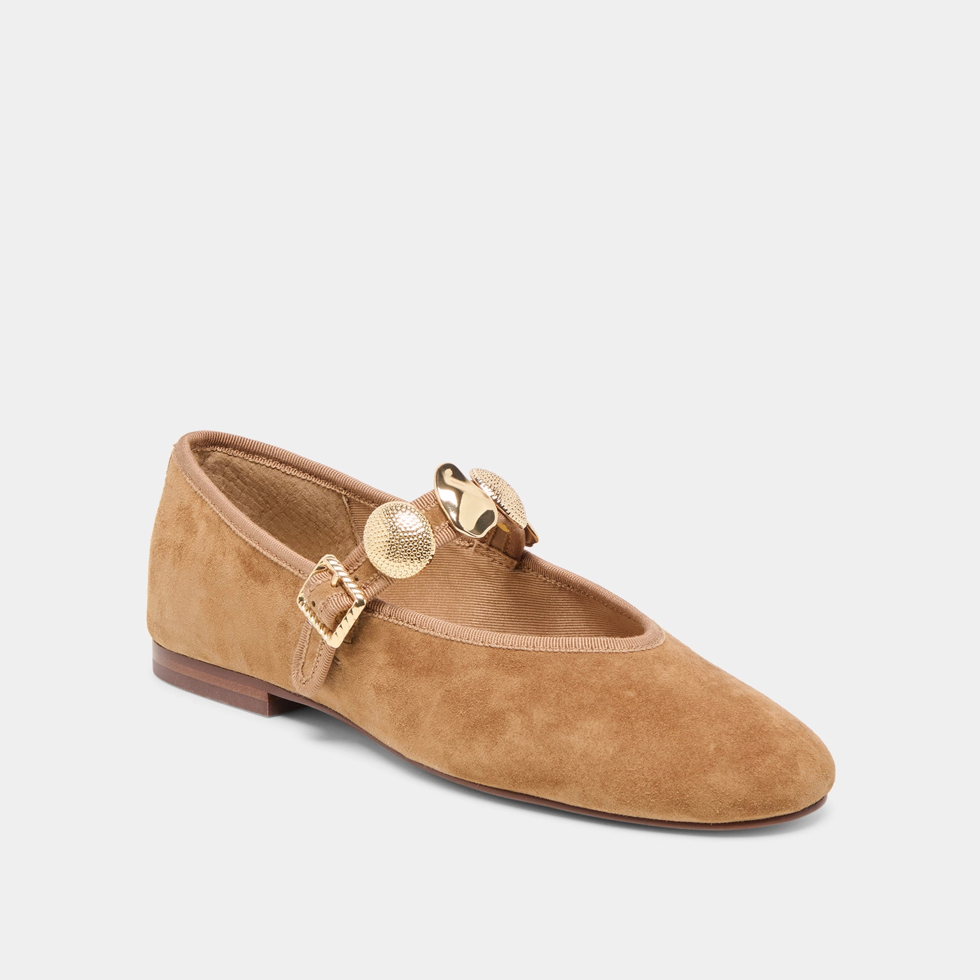 RELAN BALLET FLATS LT BROWN SUEDE fitness shoes