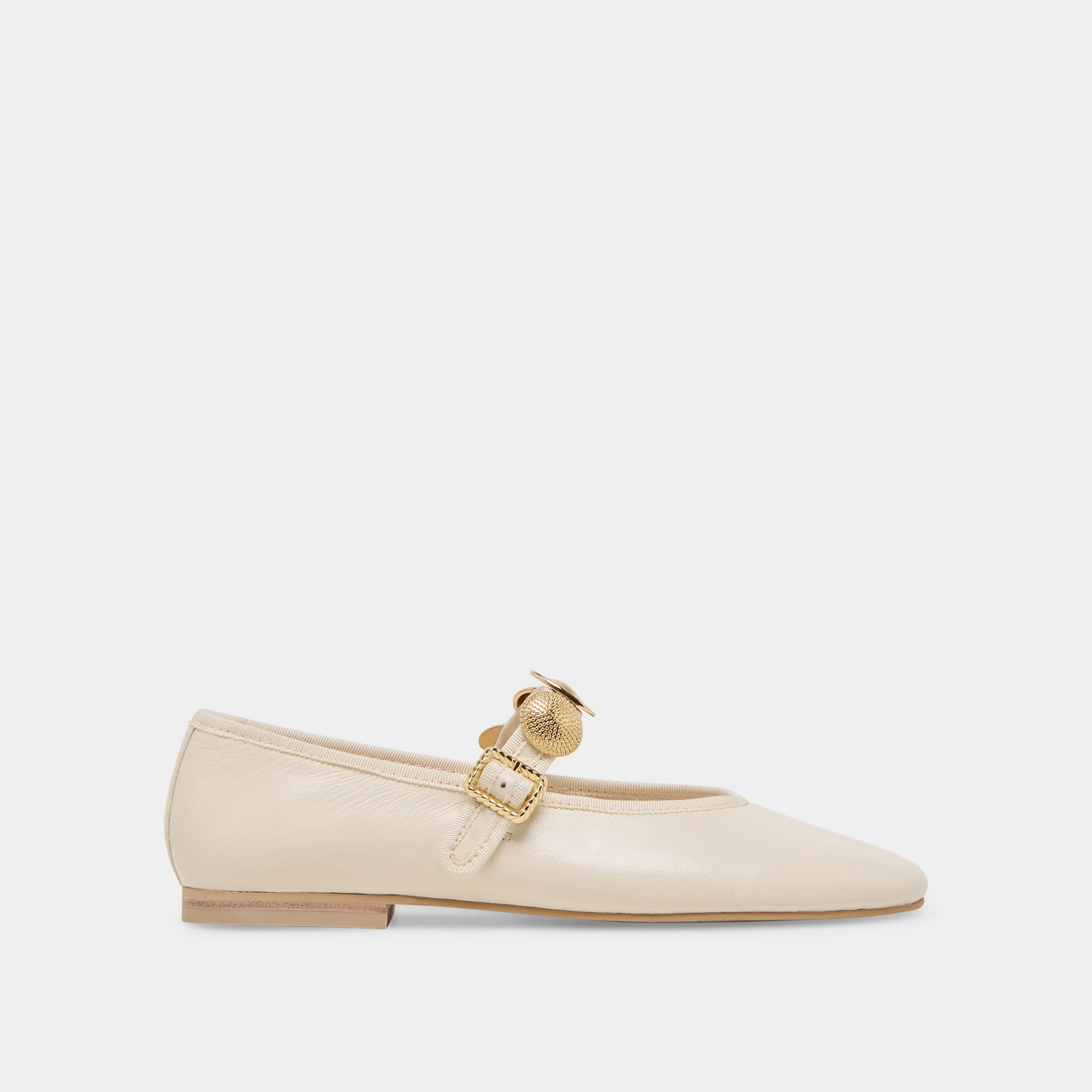 city trip Anti Bacterial RELAN BALLET FLATS OFF WHITE LEATHER