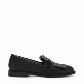 Step Light Vend?me Lave black calfskin leather loafers