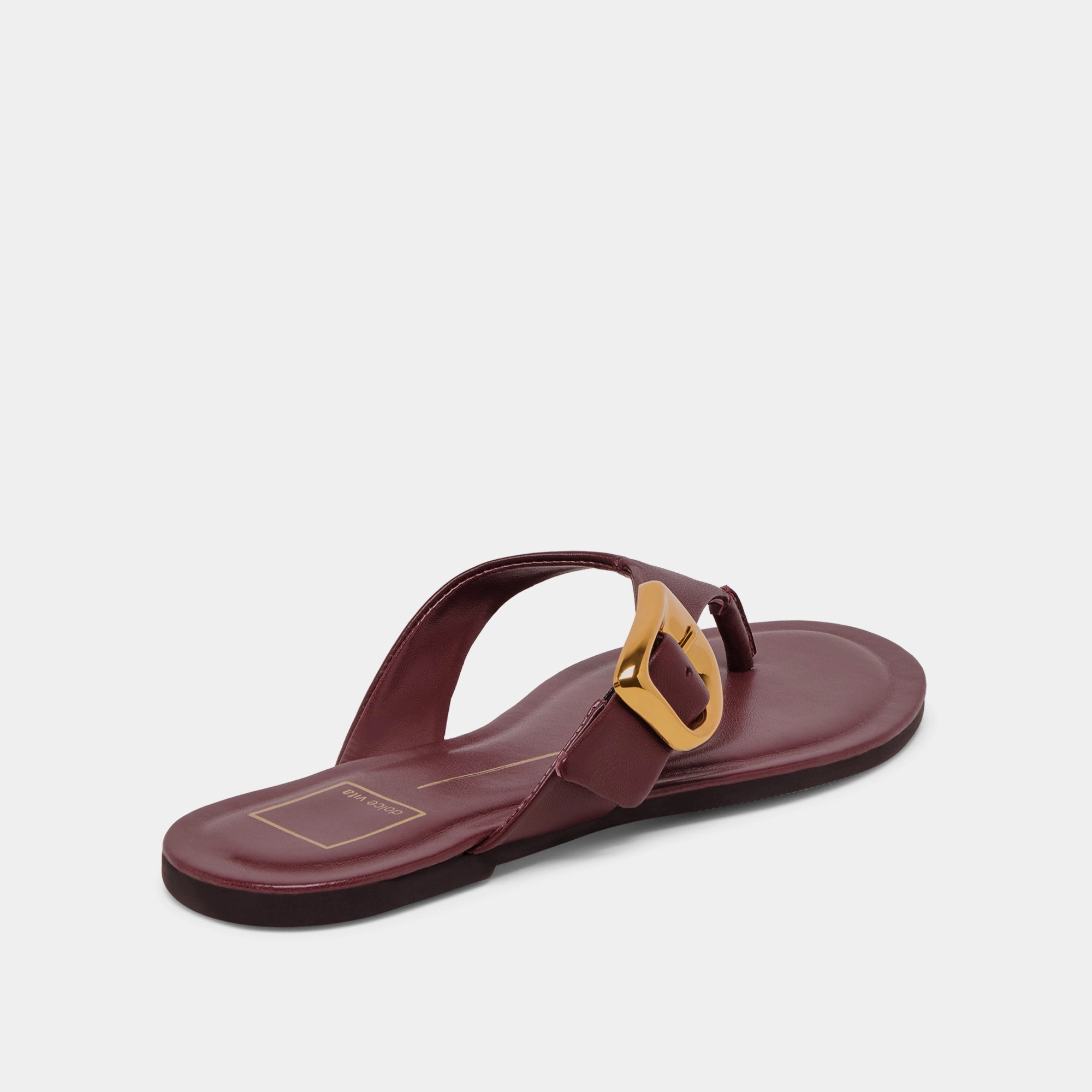 Breathable Summer Footwear ROSSA SANDALS BURGUNDY LEATHER