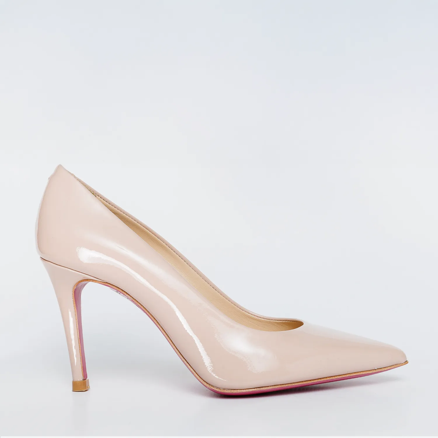 Comfort Straps Black Tie The Ege Cream Leather Pump Fuchsia Sole Women Shoe