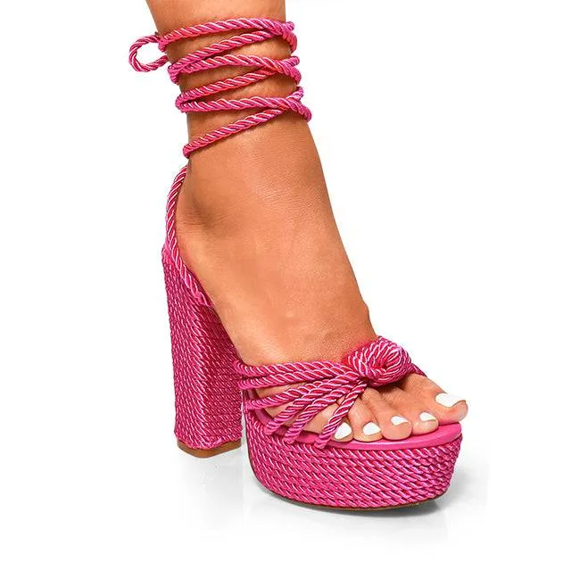 Renee- Rope Stack Heels