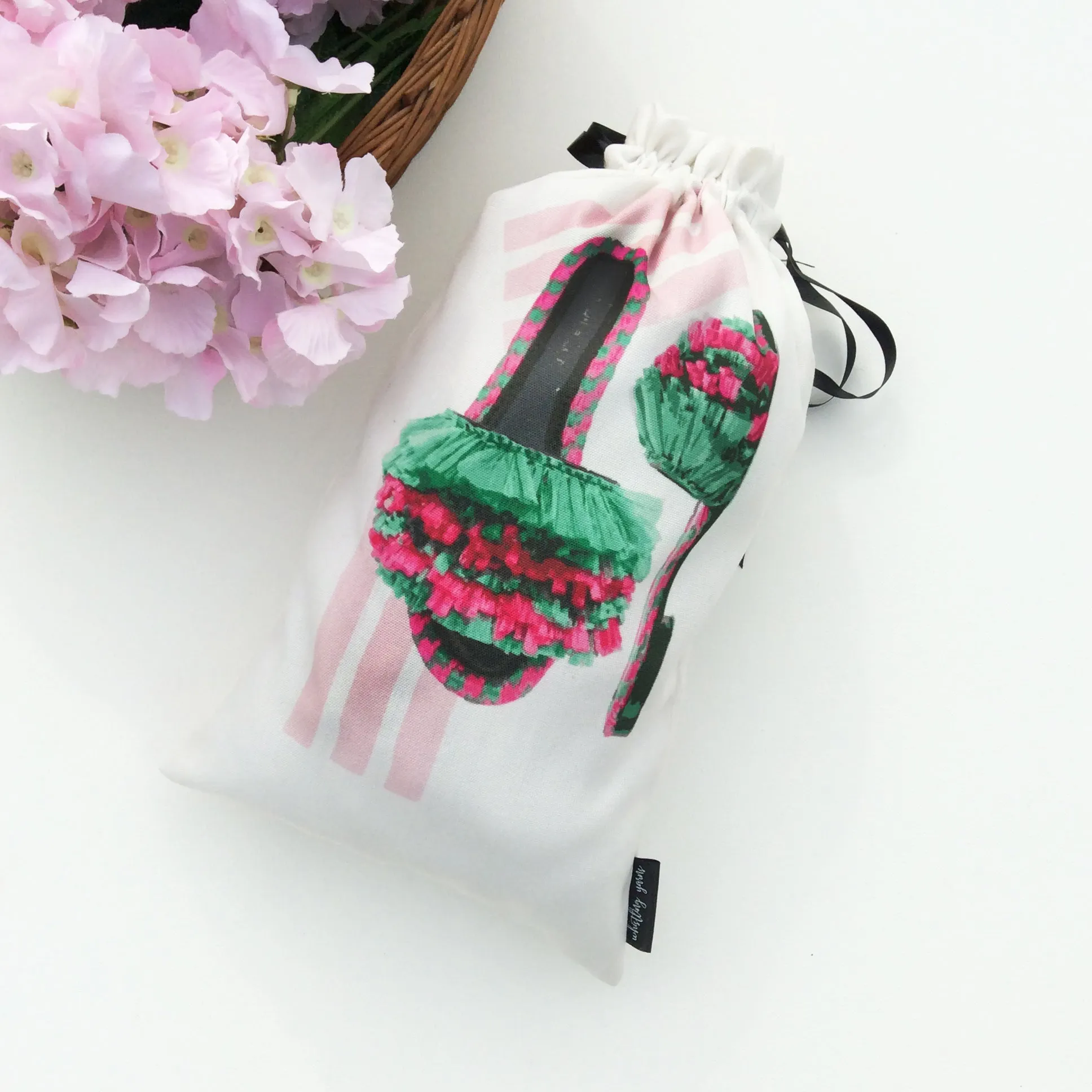 Retro Blush Shoe Bags