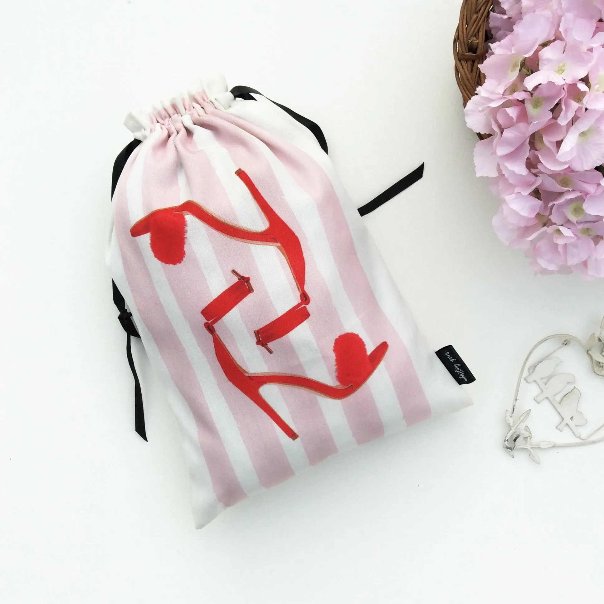 Retro Blush Shoe Bags