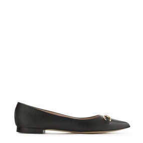 Vend?me Elita black calfskin leather ballerinas Durable arch Multi-functional performance