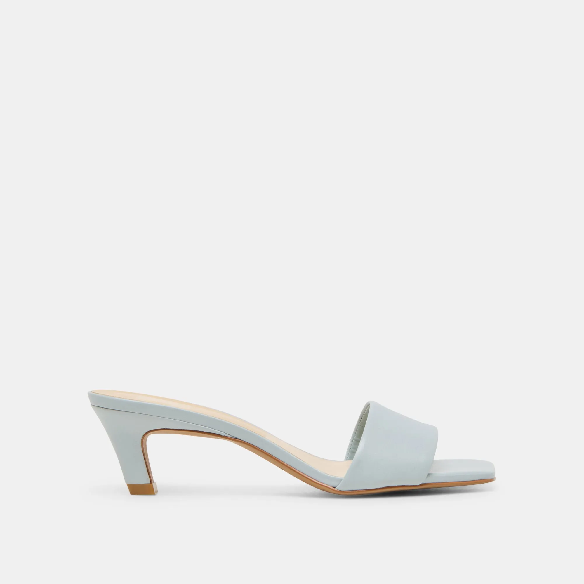 Contemporary Style REXA HEELS ICE BLUE LEATHER
