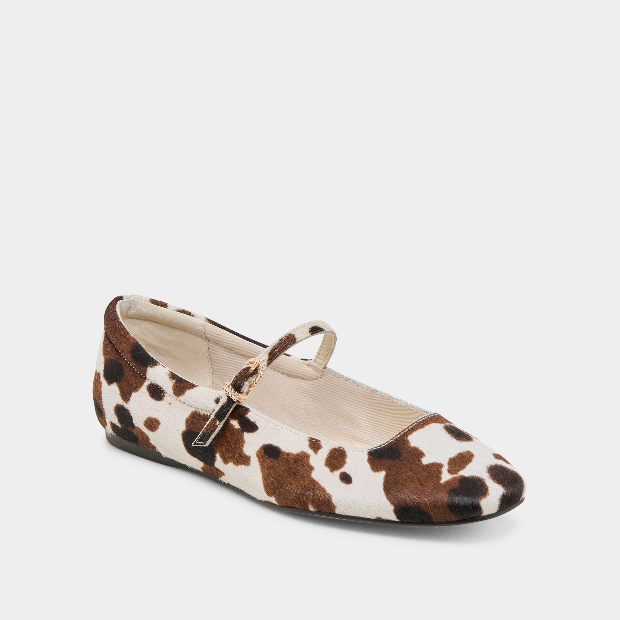 Star Night REYES BALLET FLATS COCOA TAURUS CALF HAIR