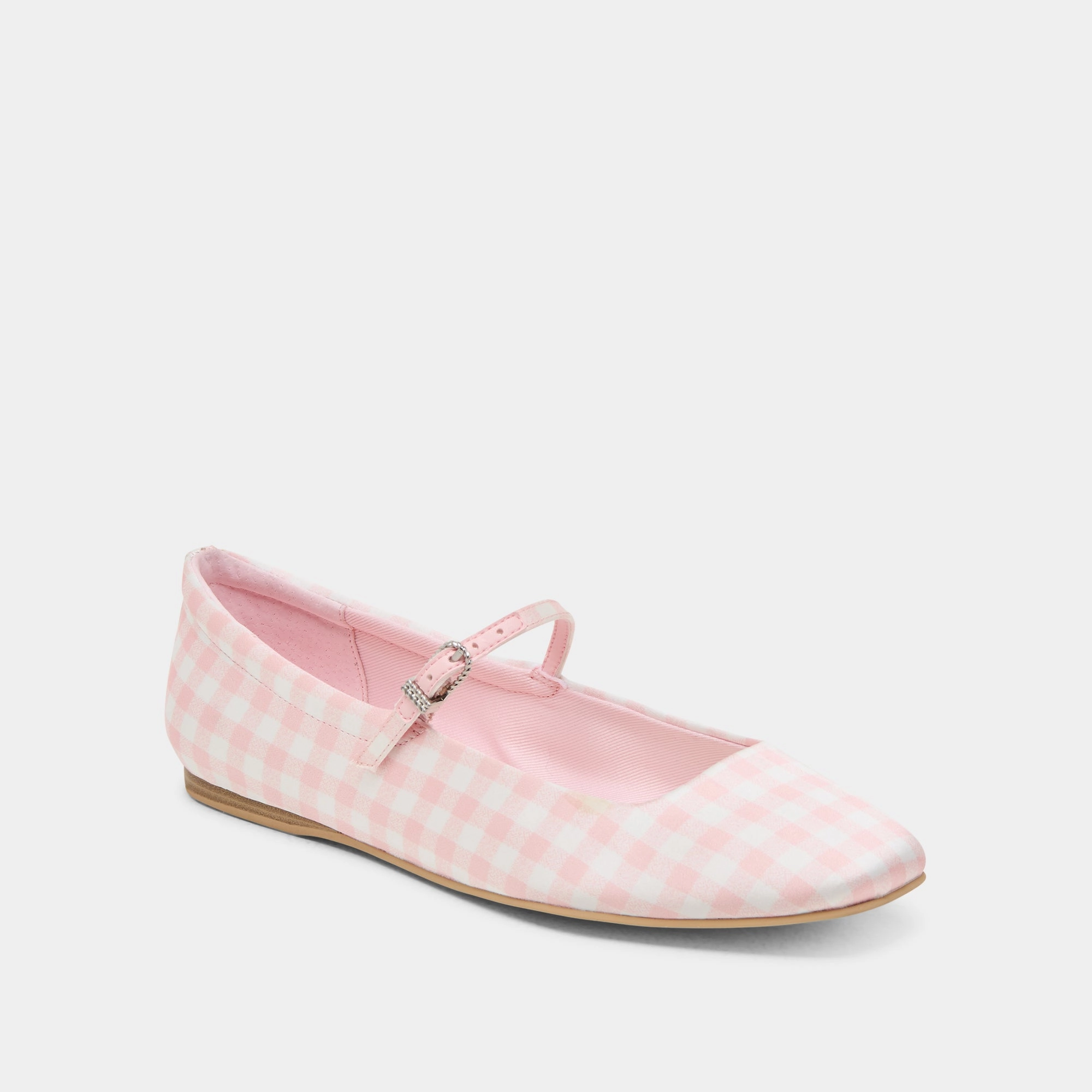 REYES X BYRDIE GOLF BALLET FLATS PINK PLAID GINGHAM Herb Walk