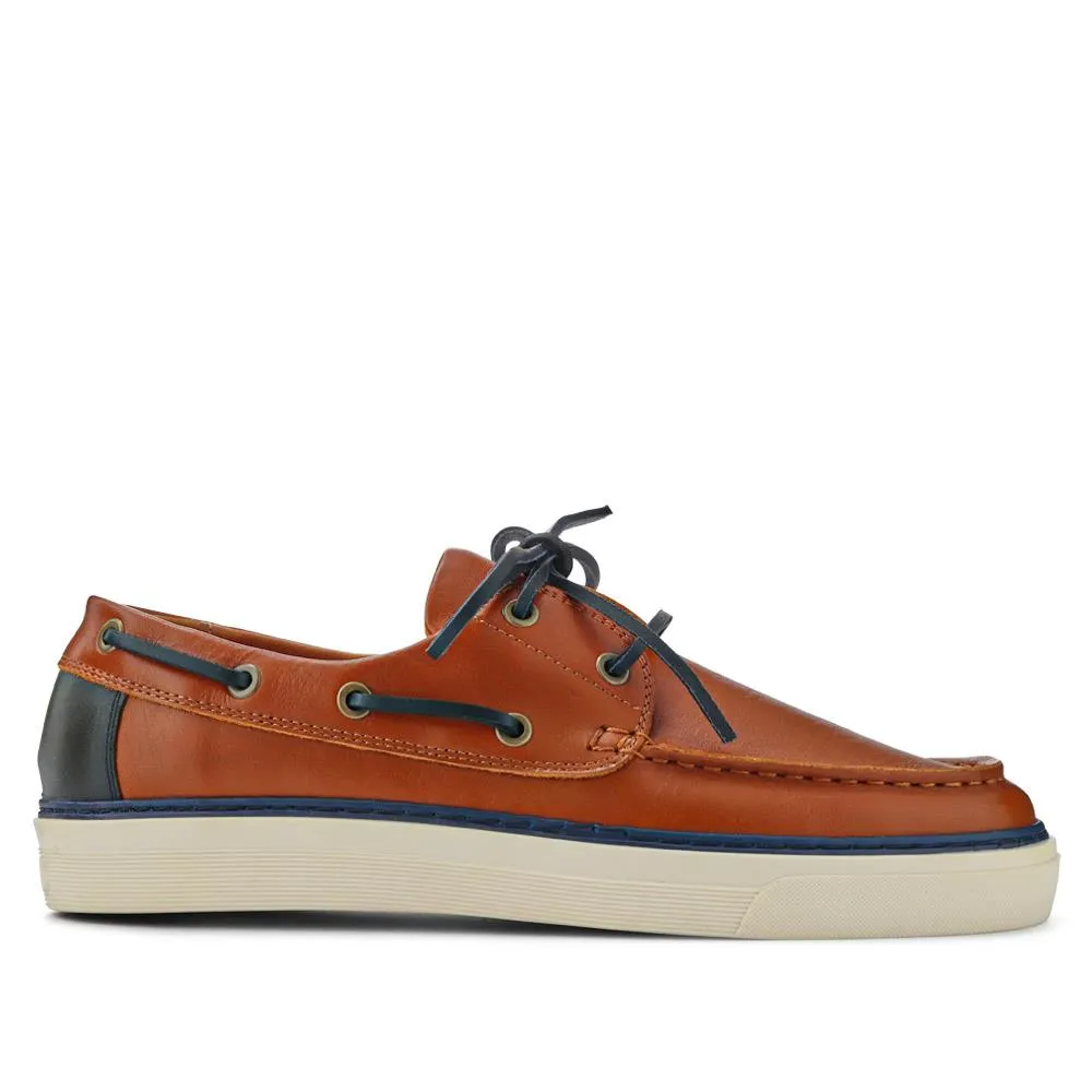 Rhodes Leather Boat Shoes - RHODES / 327 429