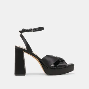After Hours Summer Spark PARLO HEELS ONYX SATIN