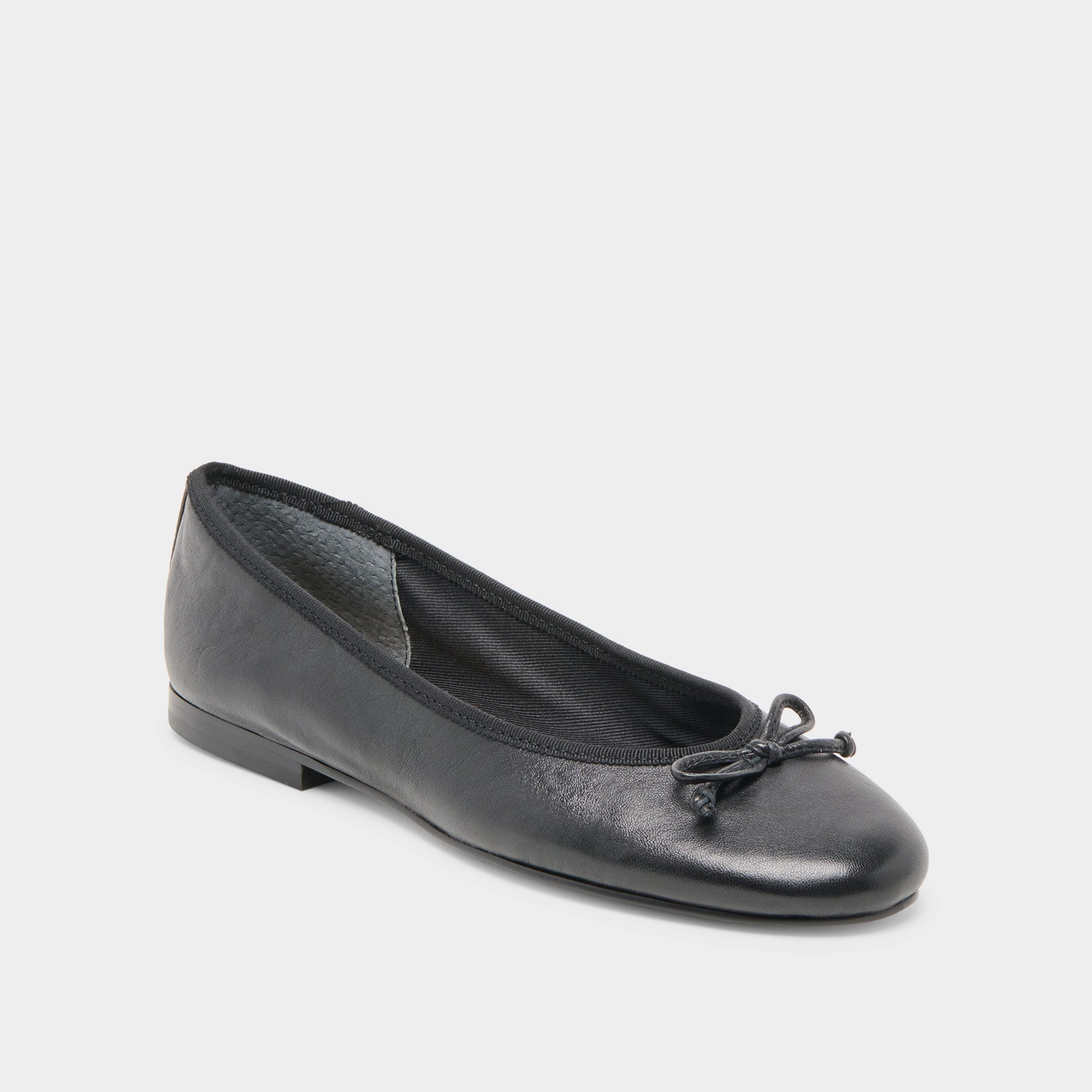 RITLA BALLET FLATS BLACK LEATHER Harbor Day Practical Wear