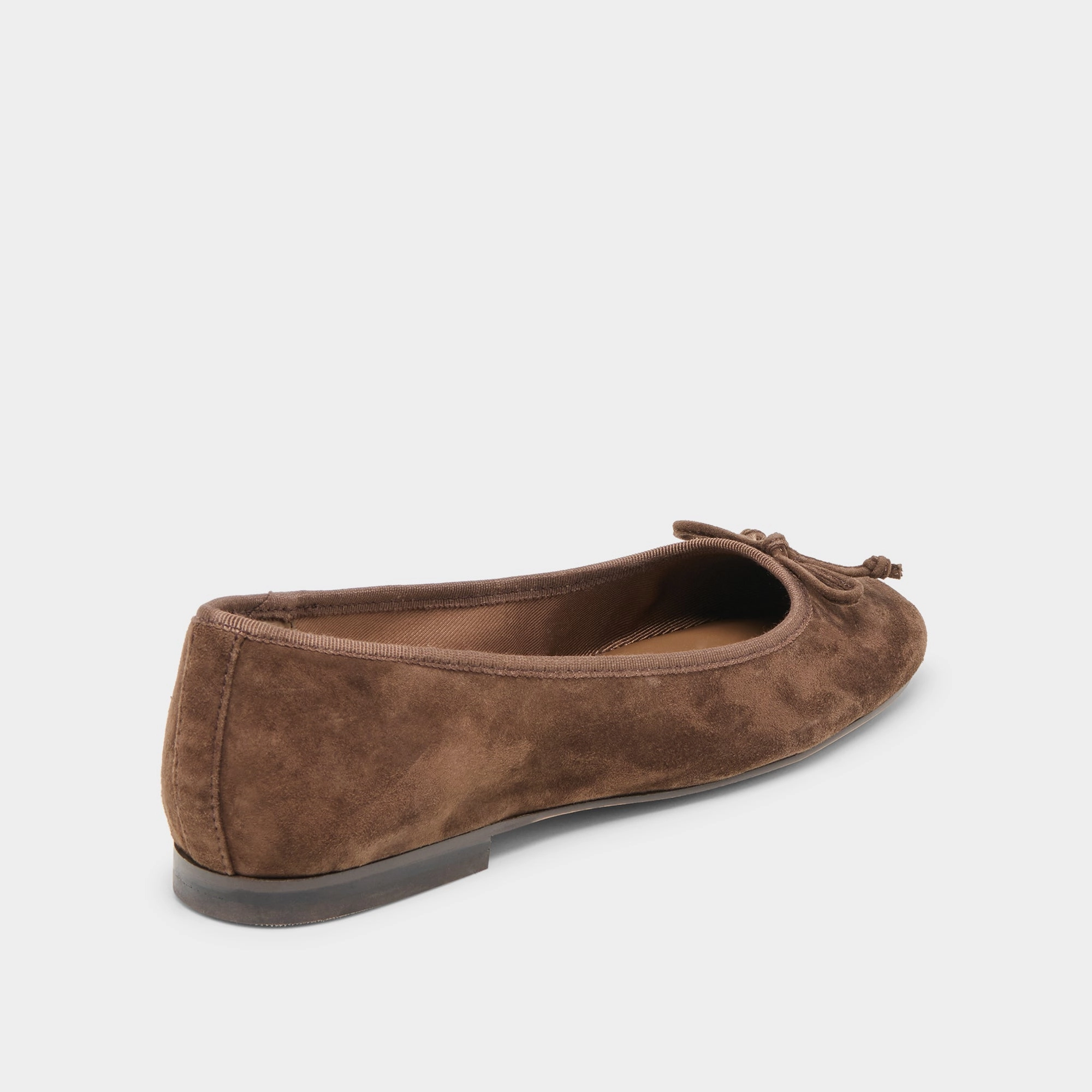 Reliable Footwear Comfy Sole RITLA BALLET FLATS DK BROWN SUEDE
