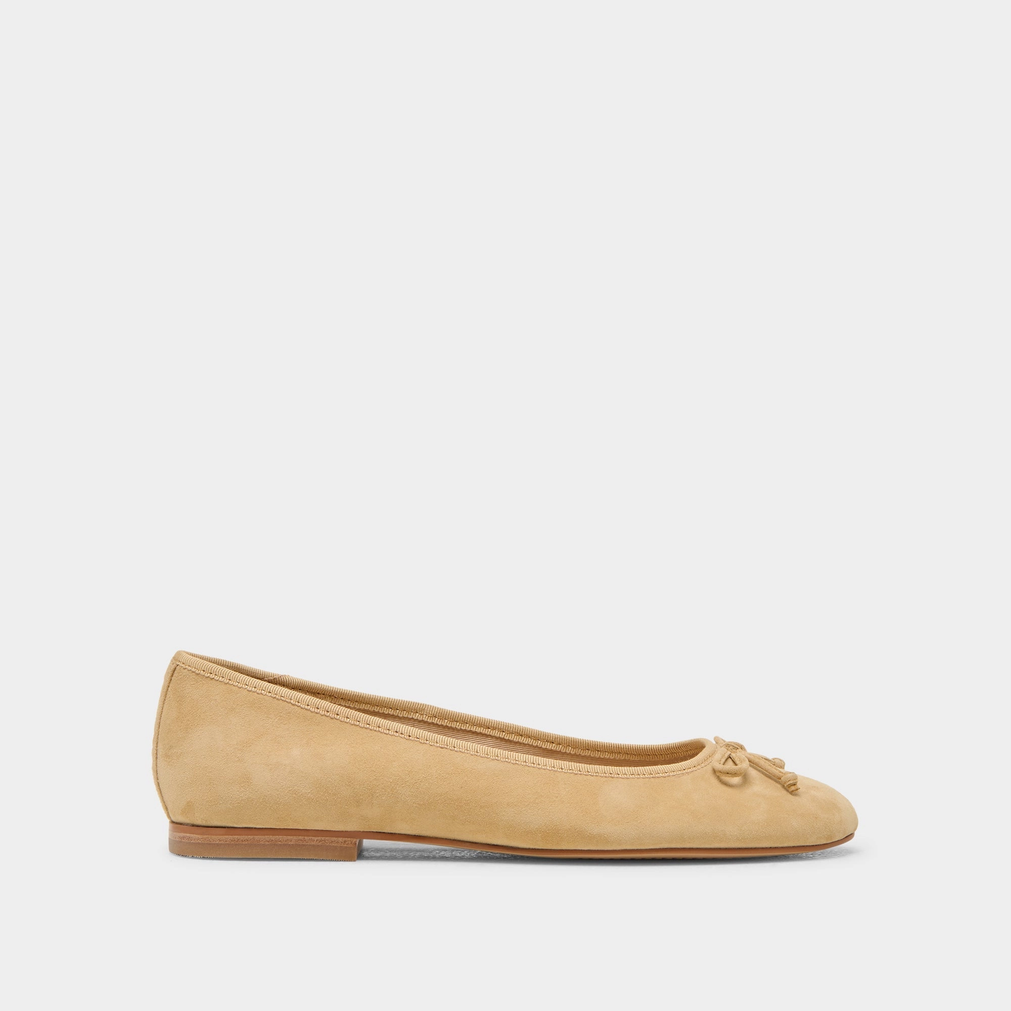 Good Traction All-Day Comfortable Shoes RITLA BALLET FLATS HONEY SUEDE - re:vita