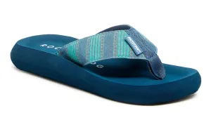 Rocket Dog Womens Spotlight Stripe Flip Flops - Blue