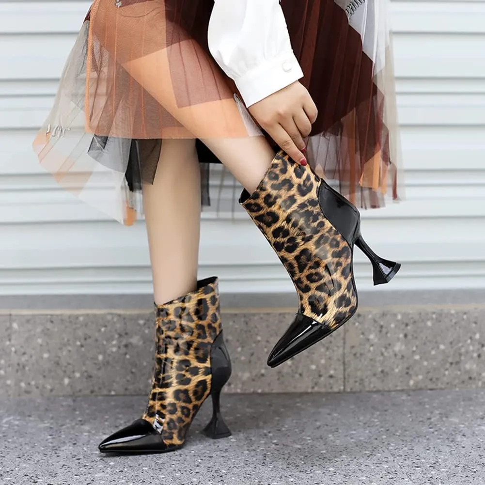 Roimaash Elegant Women Dress Boots High Heels Pointed Toe