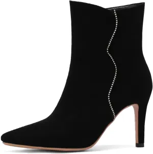 Roimaash Elegant Women Dress Boots High Heels Pointed Toe