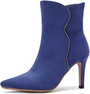 Roimaash Elegant Women Dress Boots High Heels Pointed Toe