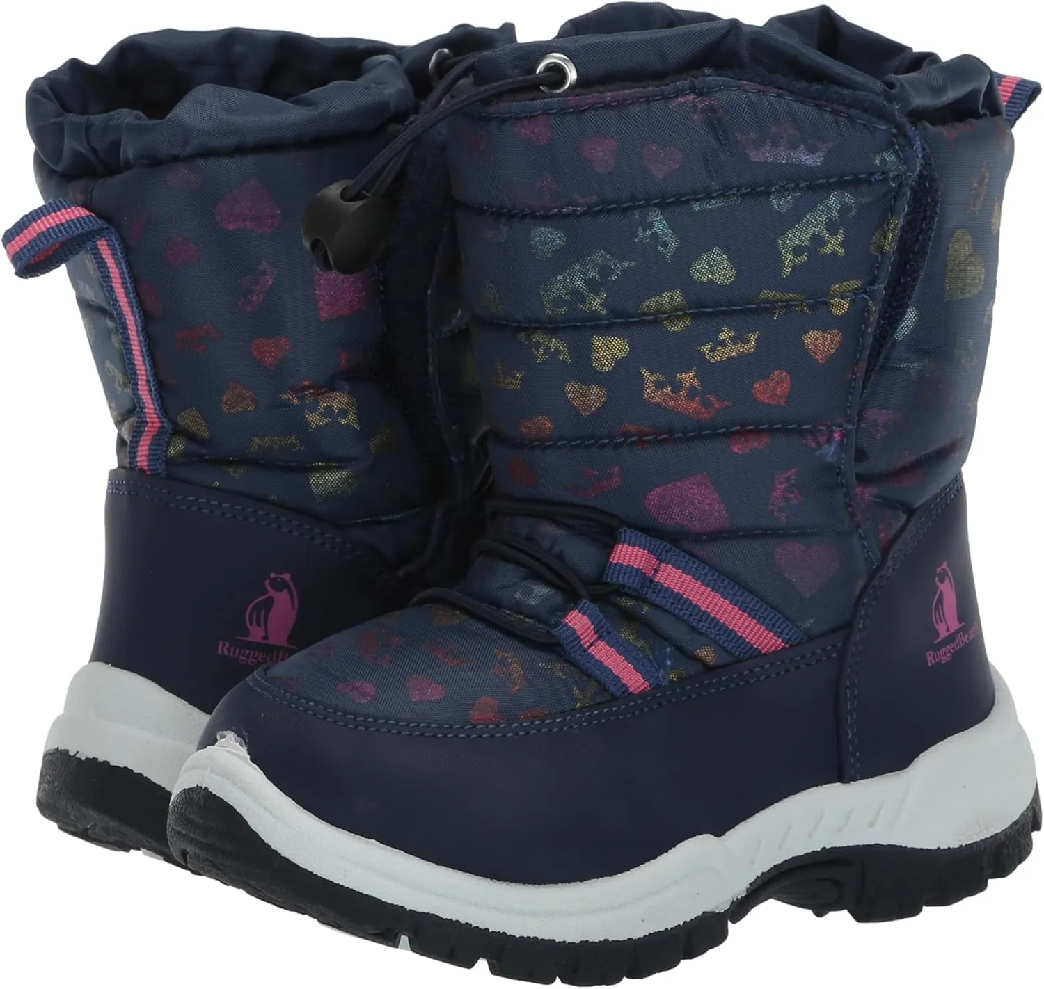 Rugged Bear Girl's Winter Outdoor Water Resistant Snow Boots