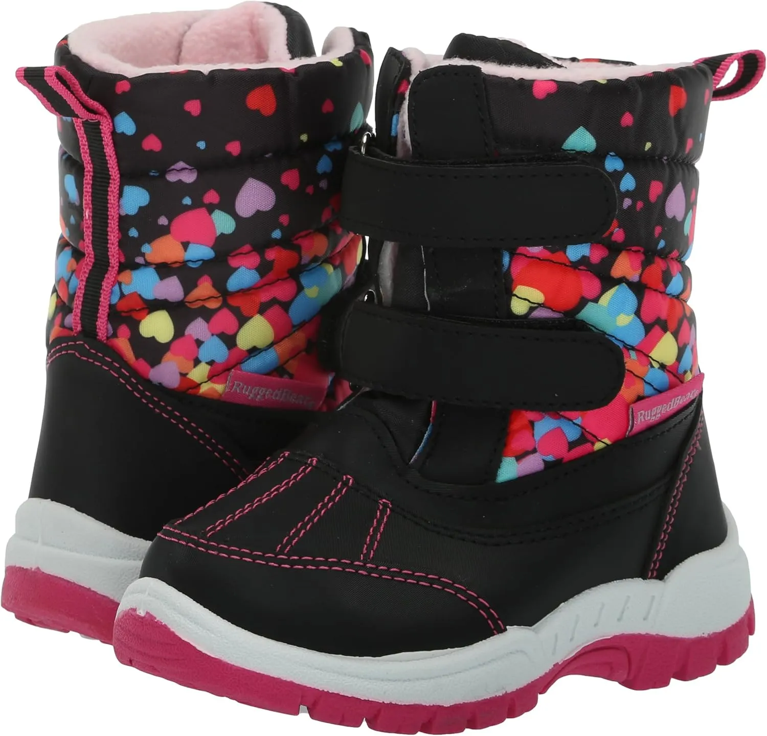Rugged Bear Girl's Winter Outdoor Water Resistant Snow Boots