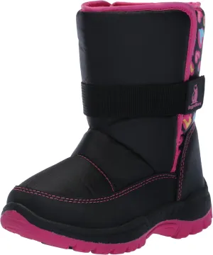 Rugged Bear Girl's Winter Water-Resistant Fur Lined Top Boots