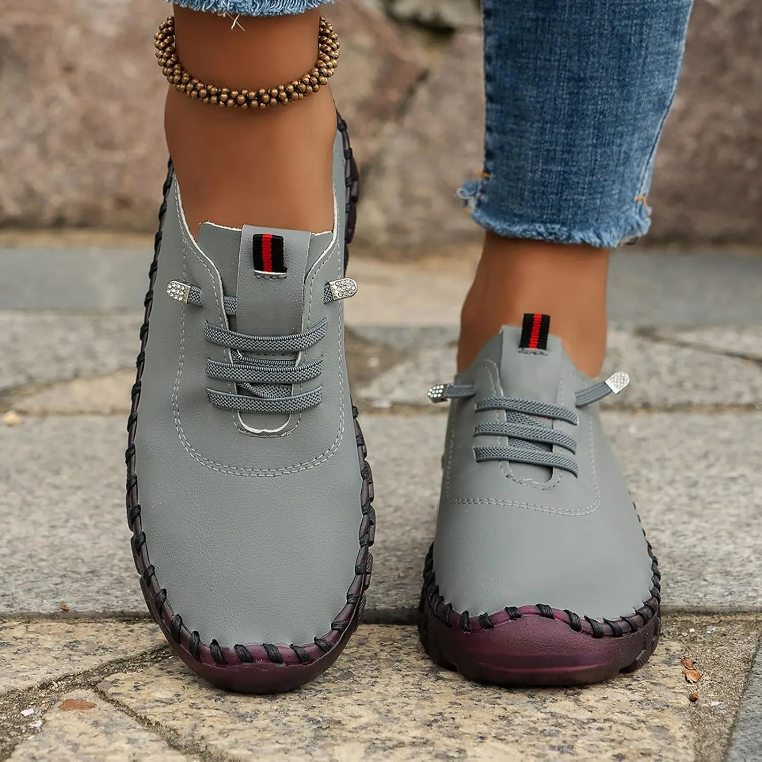 Running Shoes for Women Slip On Sneakers Men Mens Loafers Casual Slip On Comfy Soft Cover Heel Christmas Dress Shoes for Women Women's Wide Loafers