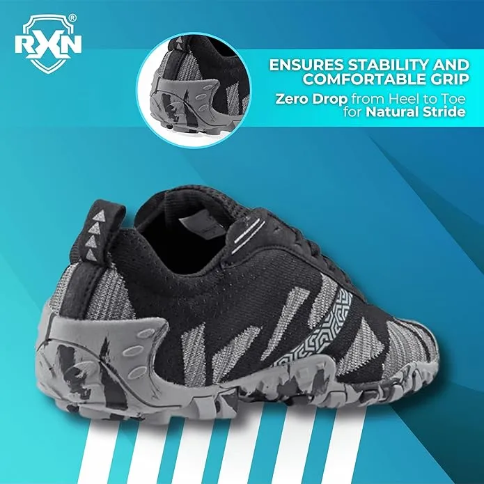 RXN Mens Cross Trainer Barefoot & Minimalist Shoe Zero Drop Sole Training Shoes - (TRN-1)